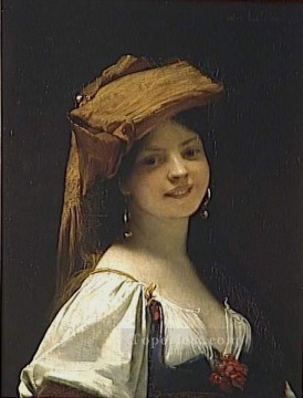  Jules Art Painting - La jeune rieuse portrait Jules Joseph Lefebvre